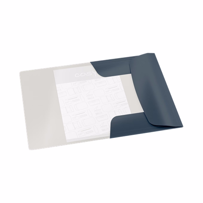 Gumis mappa LEITZ Cosy Soft Touch A/4 karton bársonyszürke