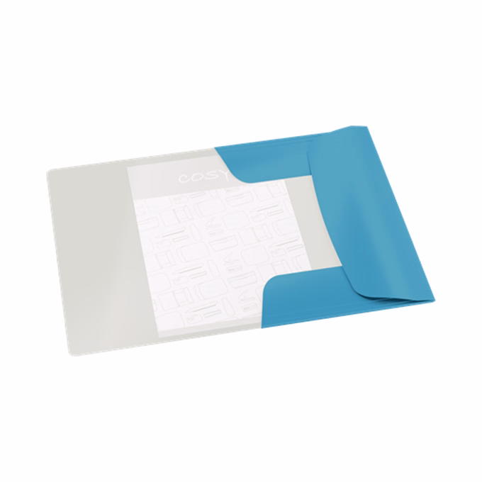 Gumis mappa LEITZ Cosy Soft Touch A/4 karton nyugodtkék