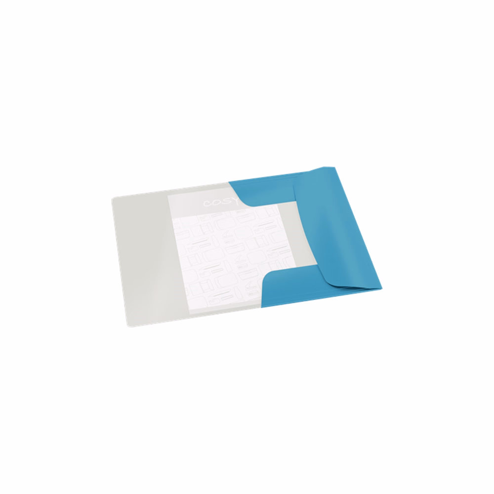 Gumis mappa LEITZ Cosy Soft Touch A/4 karton nyugodtkék