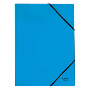 Gumis mappa LEITZ Recycle karton A/4 kék