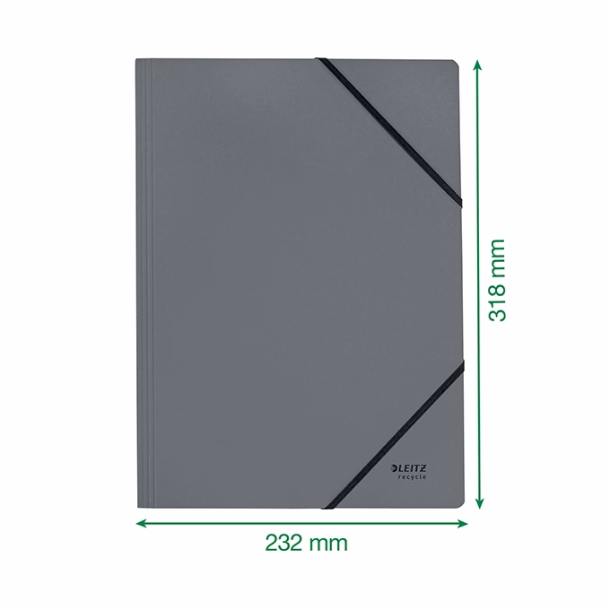 Gumis mappa LEITZ Recycle karton A/4 piros