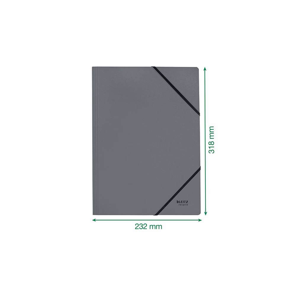 Gumis mappa LEITZ Recycle karton A/4 piros