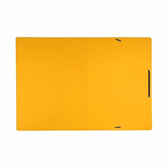 Gumis mappa LEITZ Recycle karton A/4 sárga