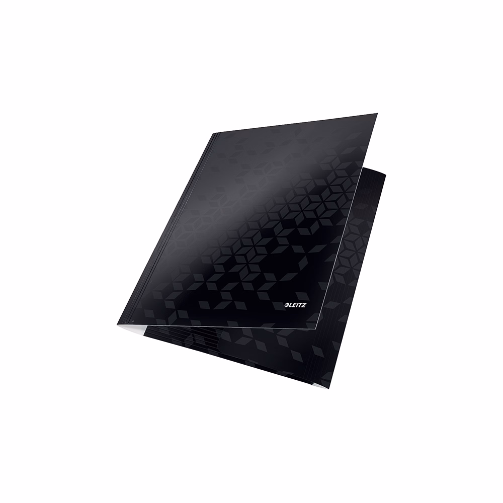 Gumis mappa LEITZ Wow A/4 karton 15 mm fekete