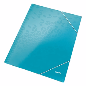 Gumis mappa LEITZ Wow A/4 karton 15 mm jégkék Gumis mappa LEITZ Wow A/4 karton 15 mm jégkék