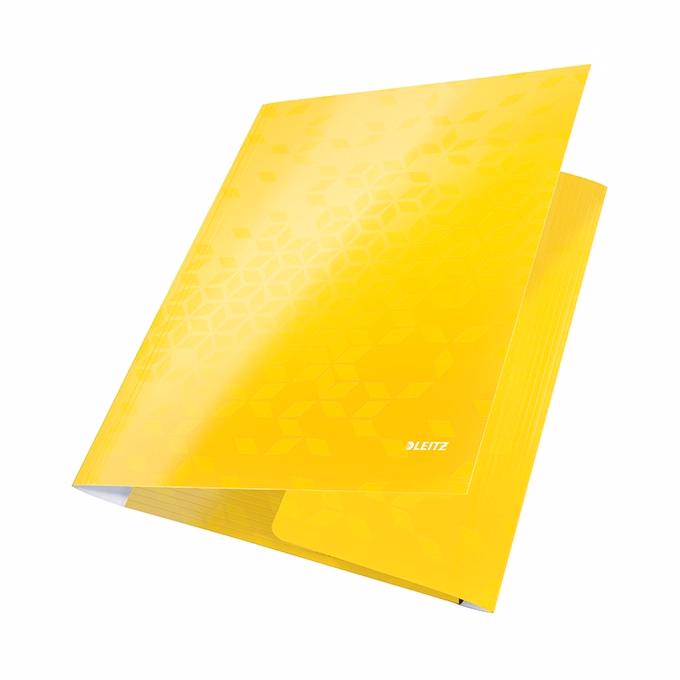 Gumis mappa LEITZ Wow A/4 karton 15 mm sárga