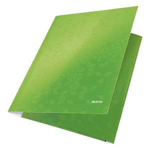 Gumis mappa LEITZ Wow A/4 karton 15 mm zöld Gumis mappa LEITZ Wow A/4 karton 15 mm zöld