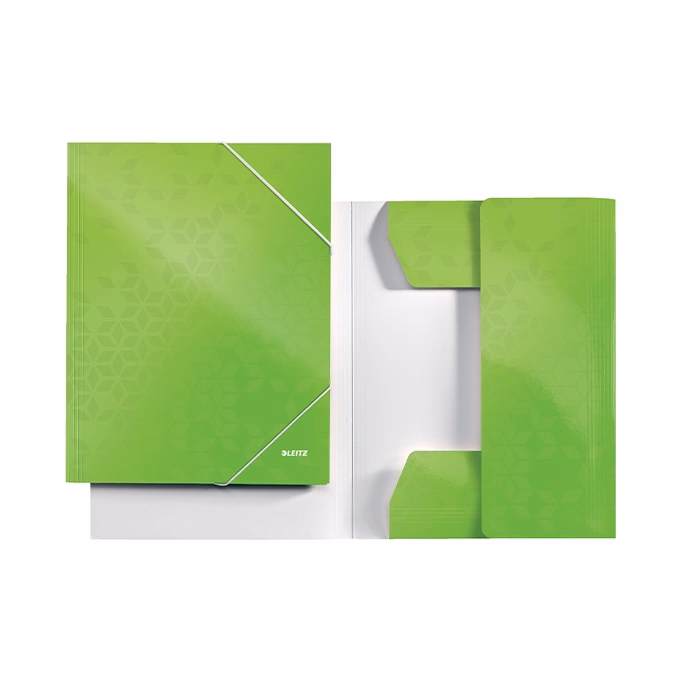 Gumis mappa LEITZ Wow A/4 karton 15 mm zöld Gumis mappa LEITZ Wow A/4 karton 15 mm zöld