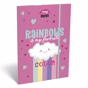 Gumis mappa LIZZYSULI A/4 Lollipop Rainbow