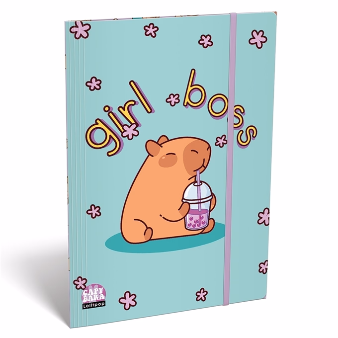 Gumis mappa LIZZYSULI A/5 Lollipop Capybara