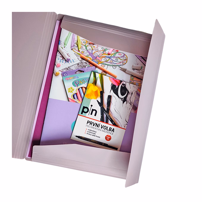 Gumis mappa SPOKO ReLeaf PP A/4 SoftTouch lila