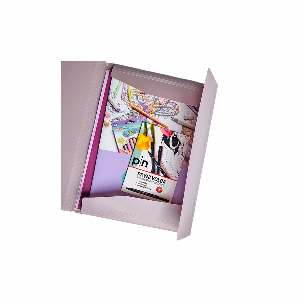 Gumis mappa SPOKO ReLeaf PP A/4 SoftTouch lila