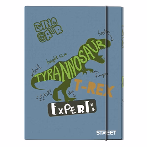 Gumis mappa STREET A/4 1 cm gerincvastag Dino