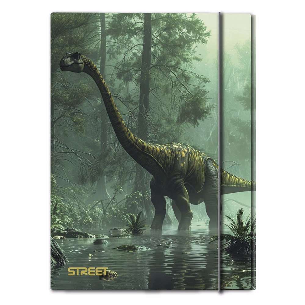 Gumis mappa STREET A/4 1 cm gerincvastag Dino