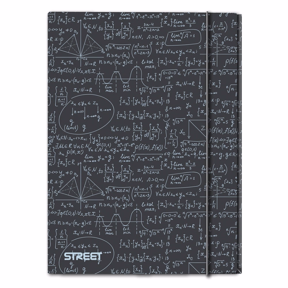 Gumis mappa STREET A/4 1 cm gerincvastag Math