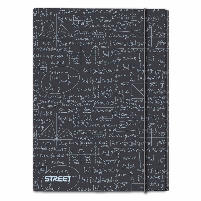 Gumis mappa STREET A/4 1 cm gerincvastag Math