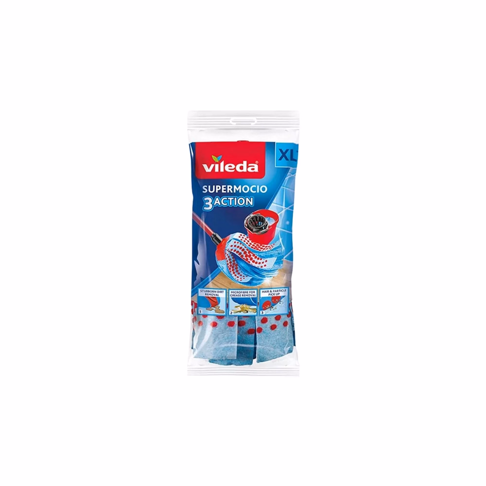 Gyorsfelmosó VILEDA 3Action Velour kék