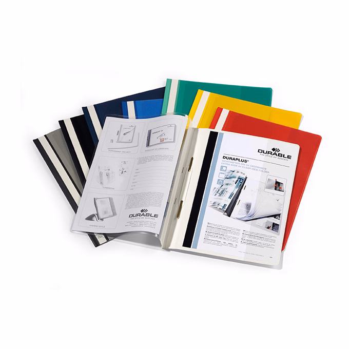 Gyorsfűző DURABLE Duraplus A/4 széles panorámás kék