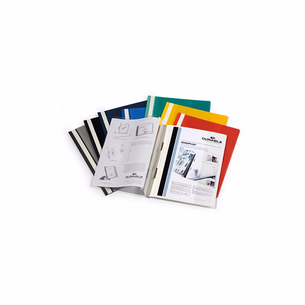 Gyorsfűző DURABLE Duraplus A/4 széles panorámás kék