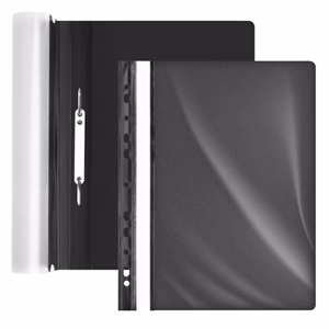 Gyorsfűző FORPUS A/4 műanyag lefűzhető fekete