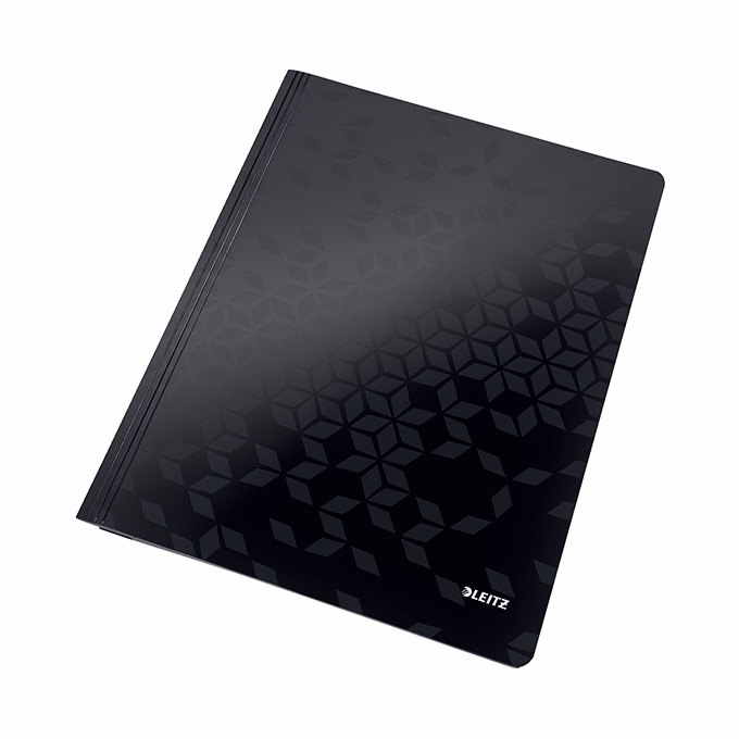 Gyorsfűző LEITZ Wow A/4 laminált karton fekete