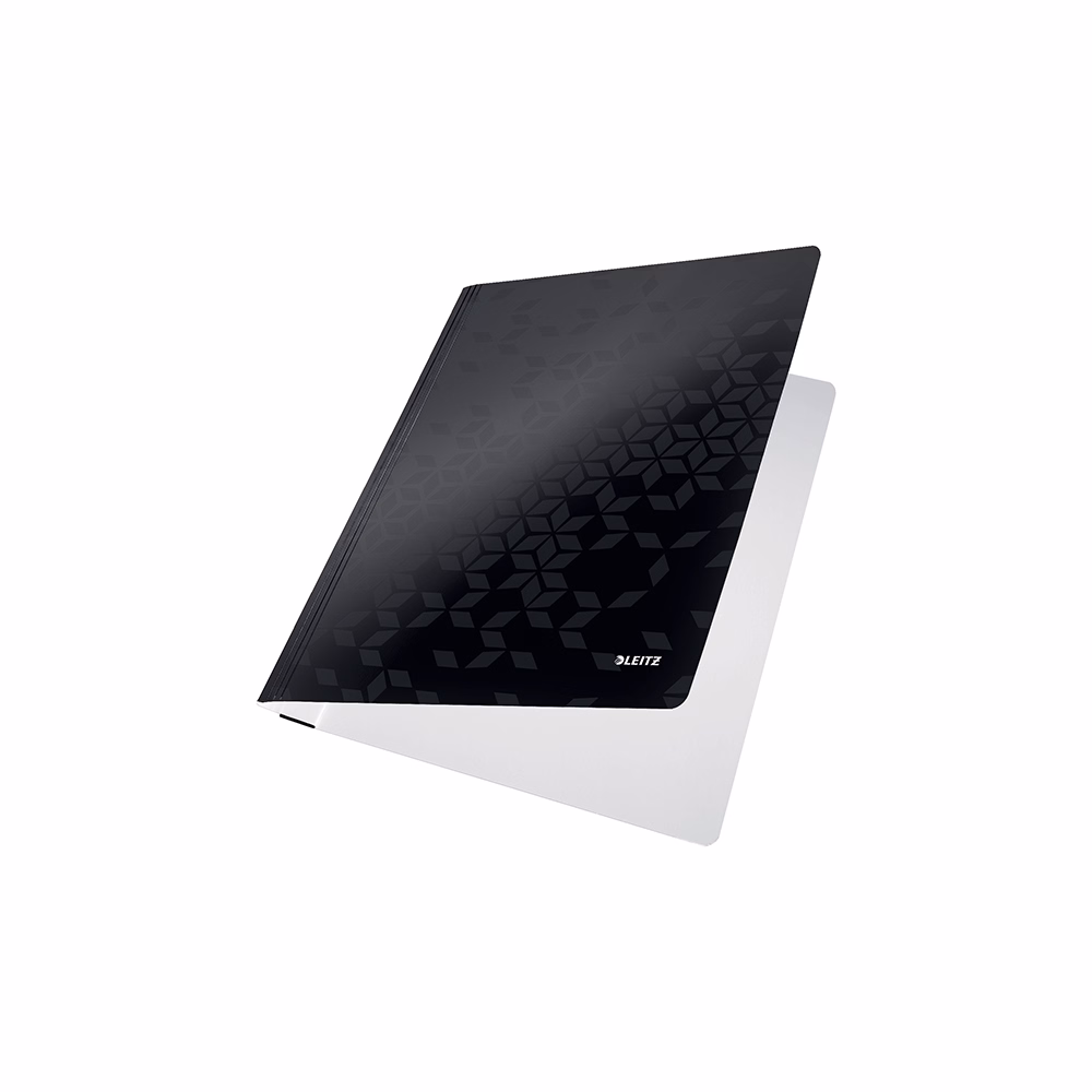 Gyorsfűző LEITZ Wow A/4 laminált karton fekete