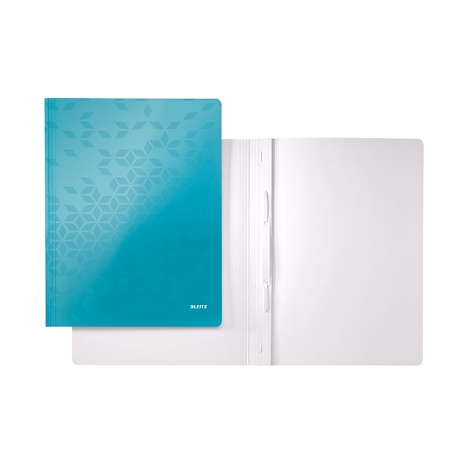 Gyorsfűző LEITZ Wow A/4 laminált karton jégkék