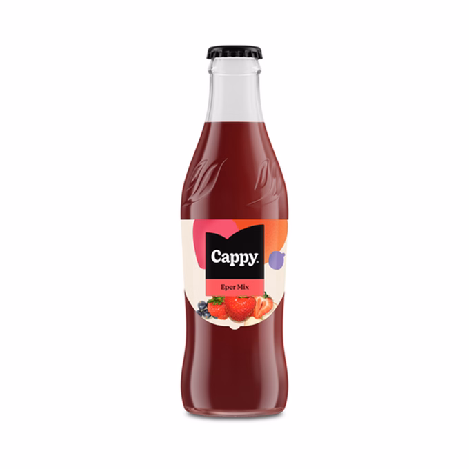 Gyümölcslé CAPPY Eper 35% üveges 0,25L DRS
