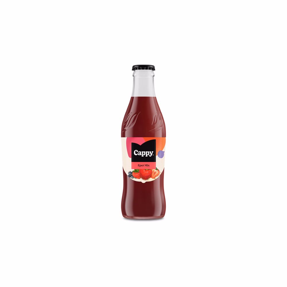 Gyümölcslé CAPPY Eper 35% üveges 0,25L DRS