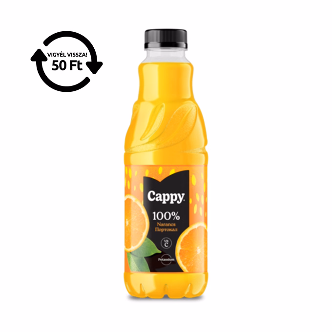 Gyümölcslé CAPPY Narancs gyümölcshússal 100%-os 1L DRS