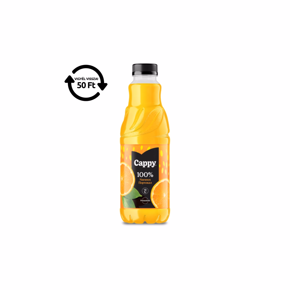 Gyümölcslé CAPPY Narancs gyümölcshússal 100%-os 1L DRS