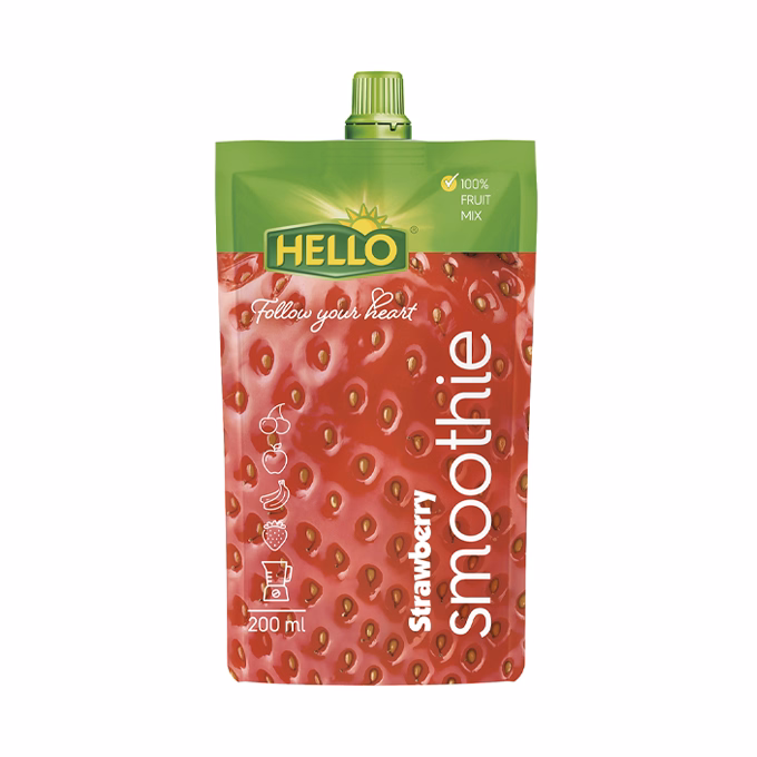 Gyümölcslé HELLO Smoothie eper 200 ml