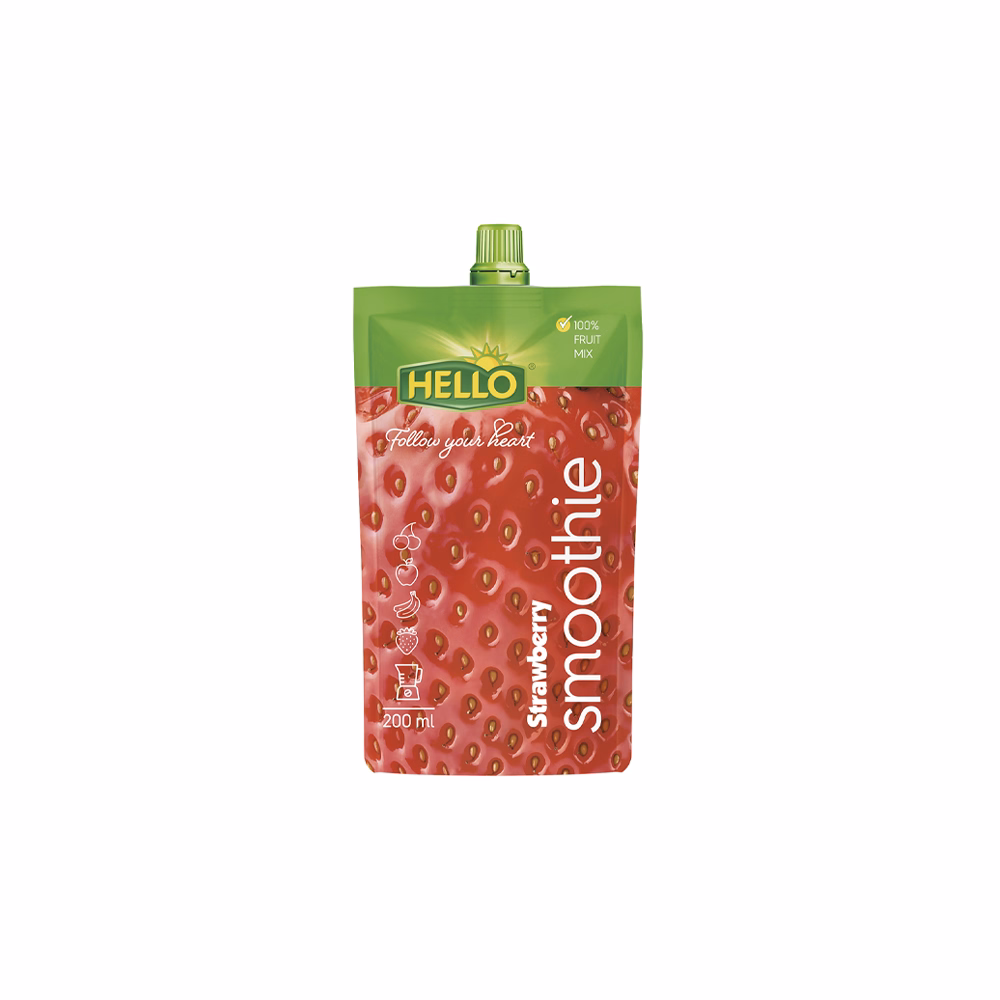 Gyümölcslé HELLO Smoothie eper 200 ml