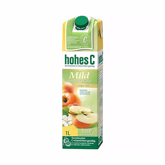 Gyümölcslé HOHES C Mild alma-acerola 100%-os 1L