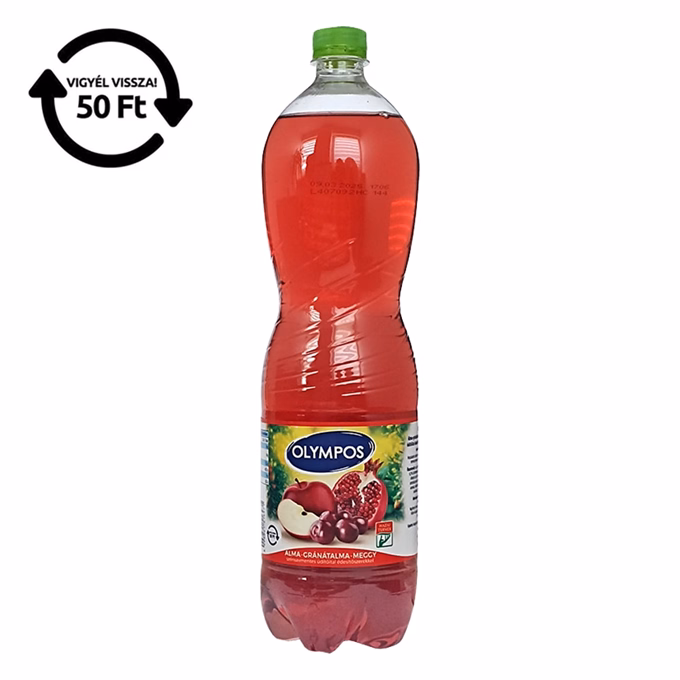 Gyümölcslé OLYMPOS Alma-gránátalma-meggy 1,5L DRS
