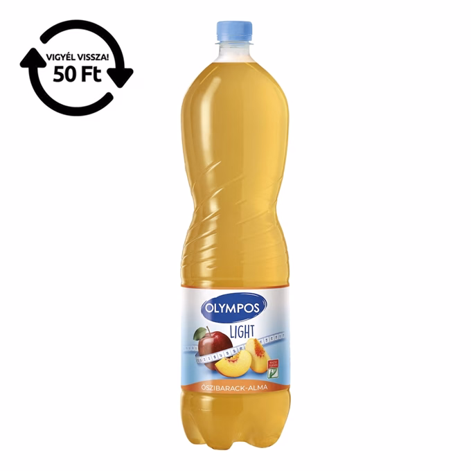 Gyümölcslé OLYMPOS Alma-őszibarack light 1,5L DRS