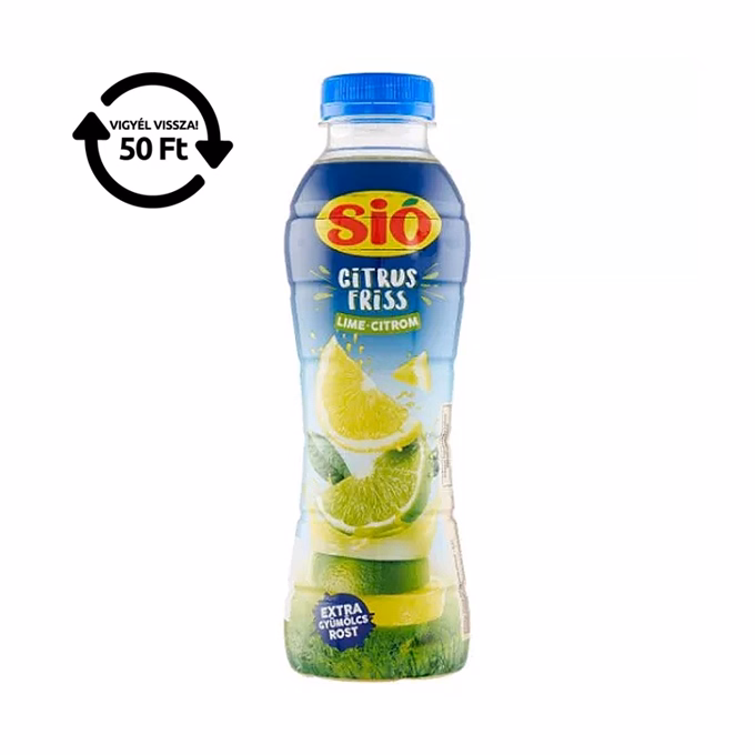Gyümölcslé SIÓ CitrusFriss Lime Citrom 12% 0,4L DRS