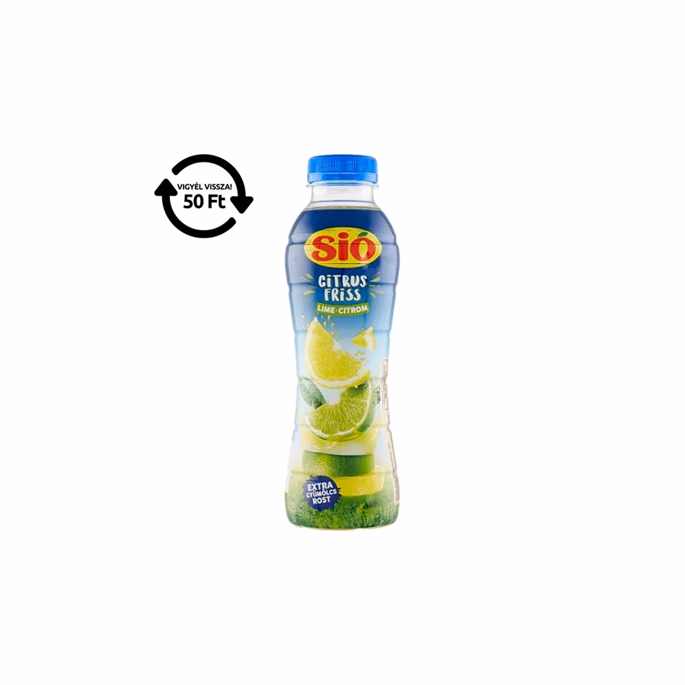 Gyümölcslé SIÓ CitrusFriss Lime Citrom 12% 0,4L DRS
