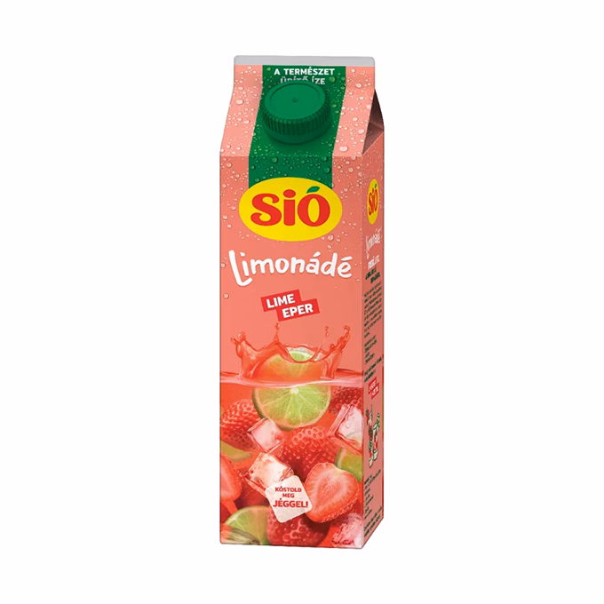 Gyümölcslé SIÓ Limonádé Lime-eper 5% 1L