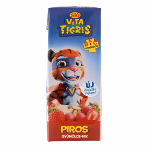 Gyümölcslé SIÓ Vitatigris Piros gyümölcs mix 20% 0,2L