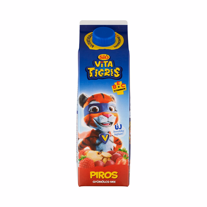 Gyümölcslé SIÓ Vitatigris Piros gyümölcs mix 20% 1L