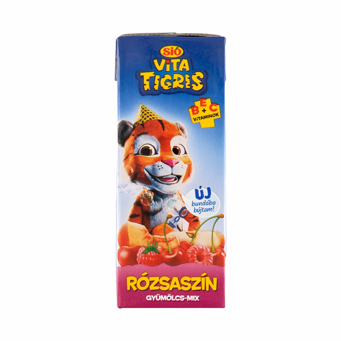 Gyümölcslé SIÓ Vitatigris Rózsaszín gyümölcs mix 20% 0,2L