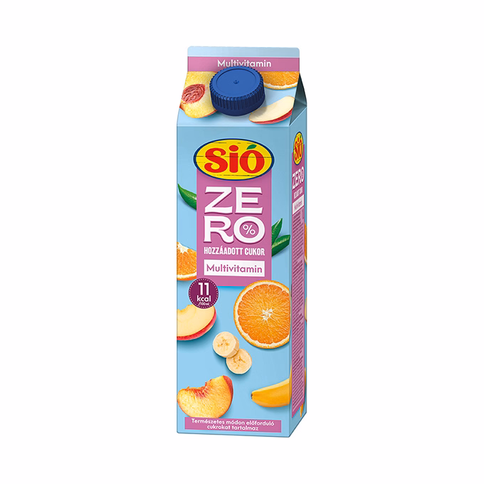 Gyümölcslé SIÓ Zero Multivitamin 20% 1L