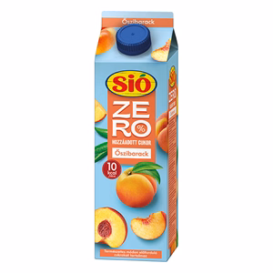 Gyümölcslé SIÓ Zero Őszibarack 20% 1L