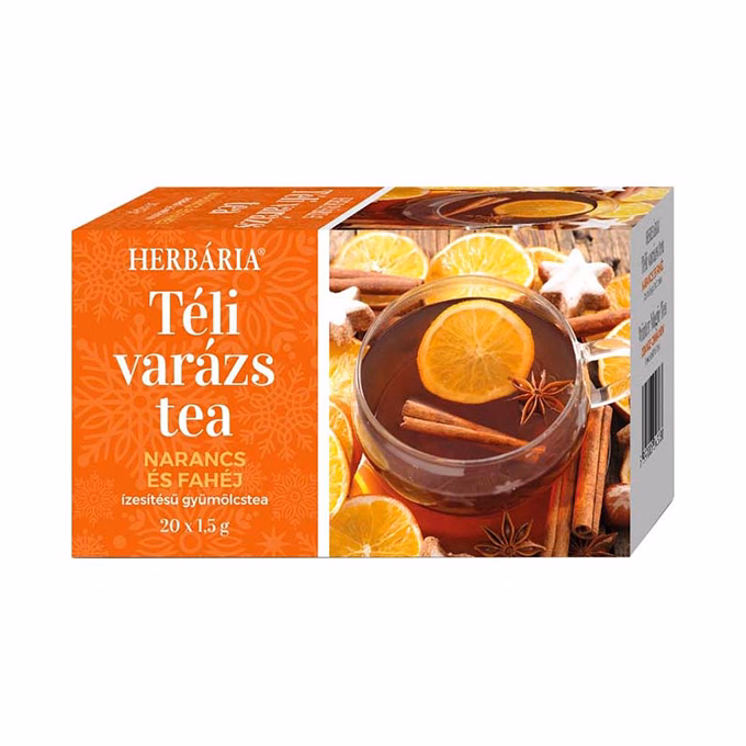 Gyümölcstea HERBÁRIA Téli Varázs Narancs-Fahéj 20 filter/doboz