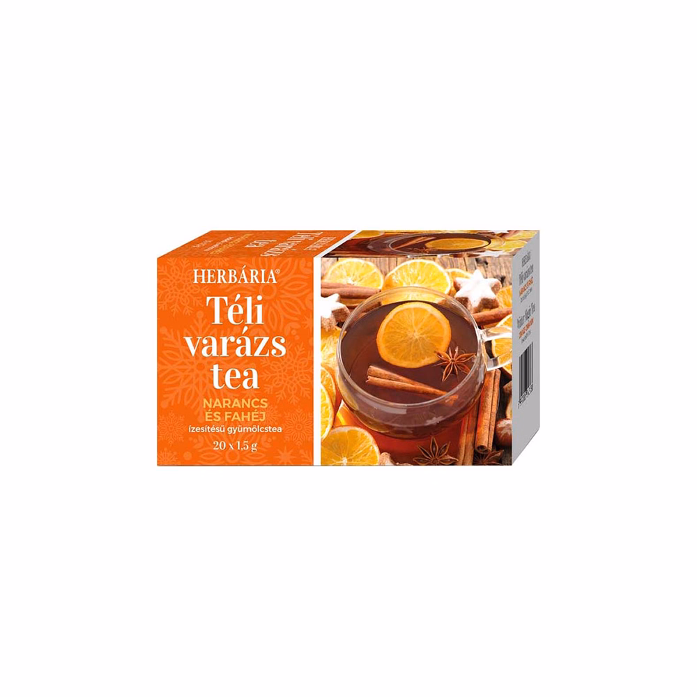 Gyümölcstea HERBÁRIA Téli Varázs Narancs-Fahéj 20 filter/doboz
