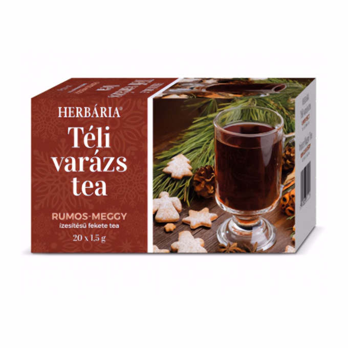 Gyümölcstea HERBÁRIA Téli Varázs Rumos meggy 20 filter/doboz