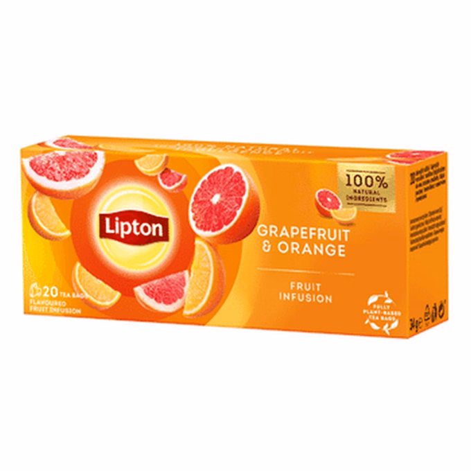 Gyümölcstea LIPTON Grapefruit-Narancs 20 filter/doboz