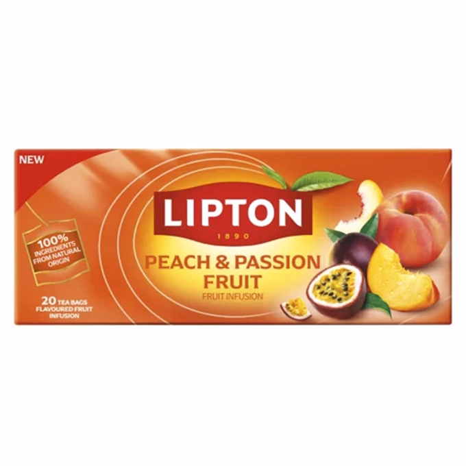 Gyümölcstea LIPTON Őszibarack-maracuja 20 filter/doboz