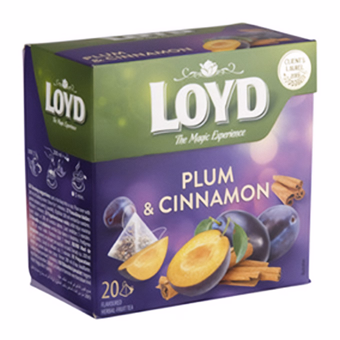 Gyümölcstea LOYD Piramis szilva-fahéj 20x2 g